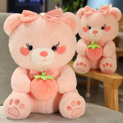 Strawberry Bear Stuffed Animal, 14-34" | 35-85 cm plush toy – – – Image 2 | Plushie Produce