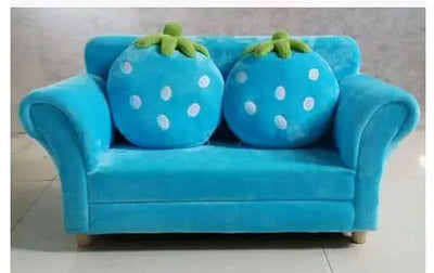Strawberry Dream Children's Couch Set - Four Colors plush toy – – Blue 2-person Couch – Image 16 | Plushie Produce