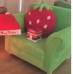 Strawberry Dream Children's Couch Set - Four Colors plush toy – – Green Chair – Image 11 | Plushie Produce