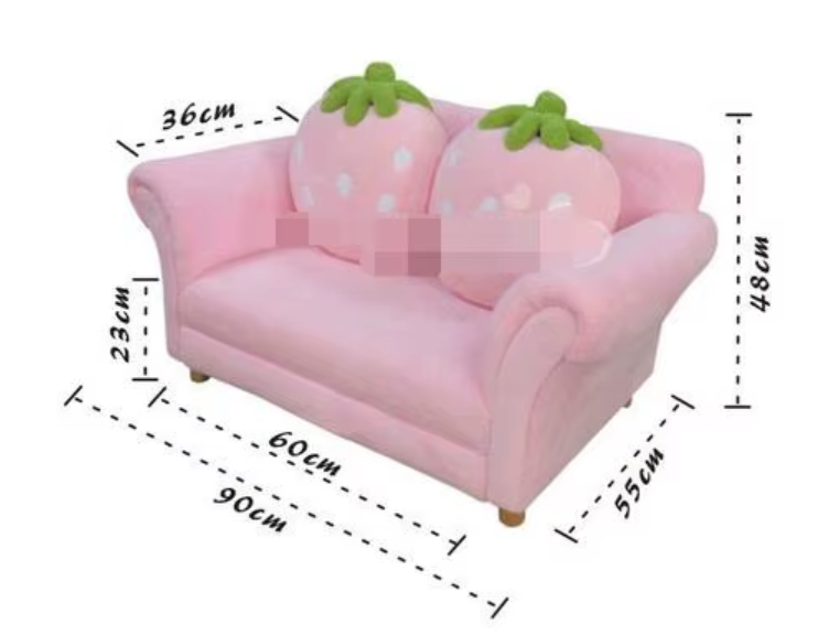 Strawberry Dream Children's Couch Set - Four Colors