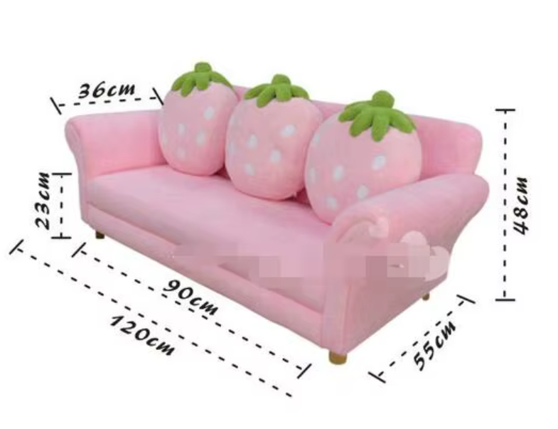 Strawberry Dream Children's Couch Set - Four Colors