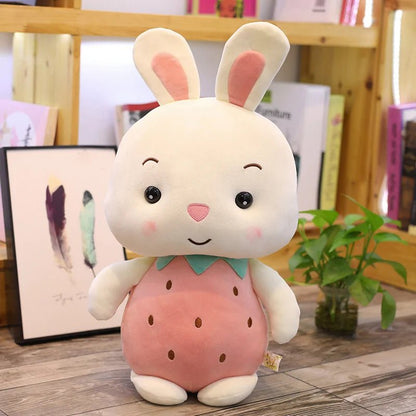 Peluche Cochon & Lapin dans une Fraise ou un Ananas, 9-13"| 32-40 cm