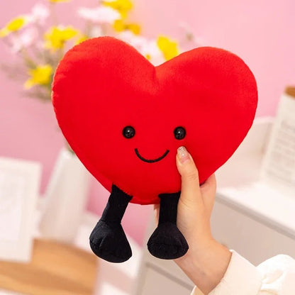 Plushie Cuore di San Valentino, Tre Colori, 7-12" |18-30 centimetri