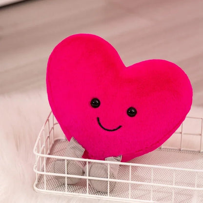 Plushie Cuore di San Valentino, Tre Colori, 7-12" |18-30 centimetri