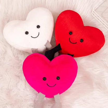 Plushie Cuore di San Valentino, Tre Colori, 7-12" |18-30 centimetri