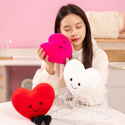 Cœur en peluche de Saint-Valentin, trois couleurs, 7-12" |18-30 cm