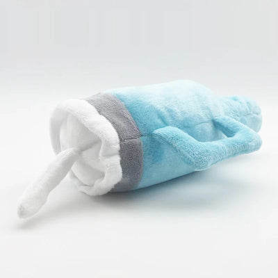 Water Bottle Squeaky Plush Toy for Dogs – Two Colors - 11" | 27 cm plush toy – – – Image 3 | Plushie Produce