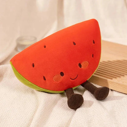 Watermelon Plush Toy - Soft Fruit Plushie