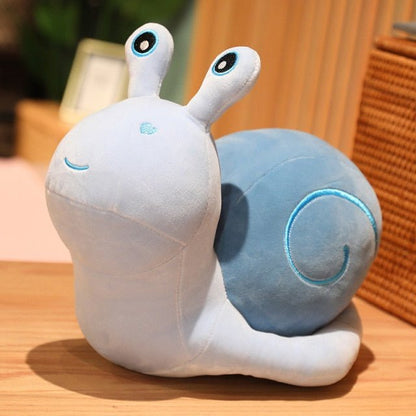 Cartoon Snail Stuffed Animal, Three Colors, 8-20" | 20-50 cm plush toy – – Blue – Image 2 | Plushie Produce