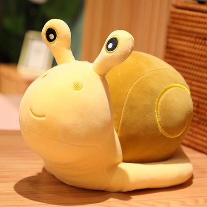 Cartoon Snail Stuffed Animal, Three Colors, 8-20" | 20-50 cm plush toy – – Yellow – Image 4 | Plushie Produce