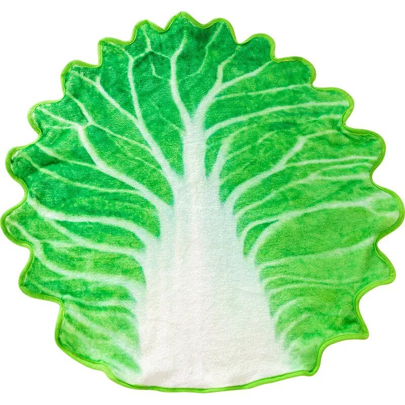 Coral Fleece Cabbage Blanket for Small Pets or Babies, 18" | 45 cm plush toy – – – Image 4 | Plushie Produce