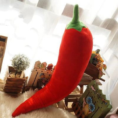 Giant Lifelike Red Chili Plushie, 31" | 80 cm plush toy – – – Image 1 | Plushie Produce