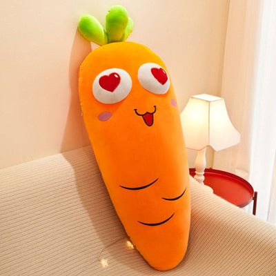 Jumbo Cartoon Carrot Kawaii Plush Toy, 39" | 100 cm plush toy – – Heart – Image 1 | Plushie Produce