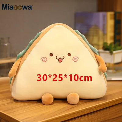 Kawaii Sandwich Slice Plushie: Four Styles, 12-18 in | 30-45 cm plush toy – – 30cm laughing – Image 2 | Plushie Produce