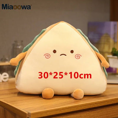 Kawaii Sandwich Slice Plushie: Four Styles, 12-18 in | 30-45 cm plush toy – – 30cm sad – Image 7 | Plushie Produce