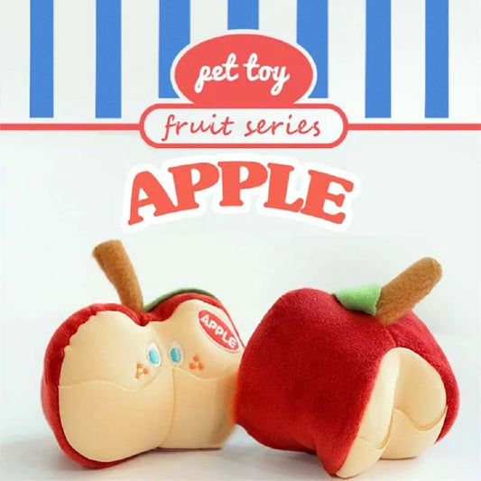 Plush Apple Dog Sniffing Toy, 4" | 8 cm