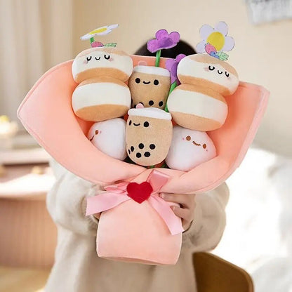 Bubble Tea Bouquet Plushie, 12 in | 30 cm