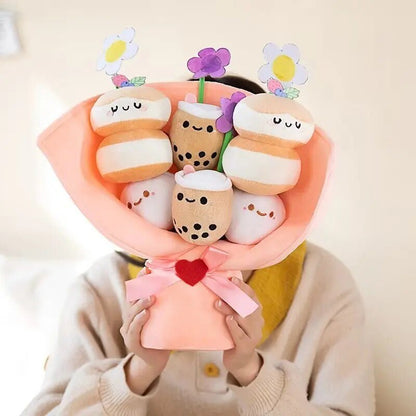 Bubble Tea Bouquet Plushie, 12 in | 30 cm