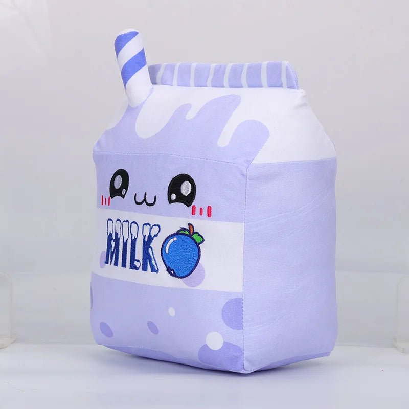 Carton de peluche de lait aromatisé, six saveurs, 10" | 25 cm