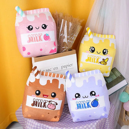 Plushie Carton of Flavored Milk Plushie, Six Flavors, 10" | 25 cm