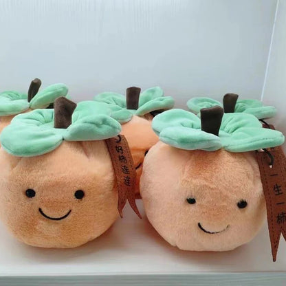 Plushie Cartoon Chinese Persimmon, 10" | 25 cm