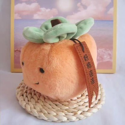 Plushie Cartoon Chinese Persimmon, 10" | 25 cm