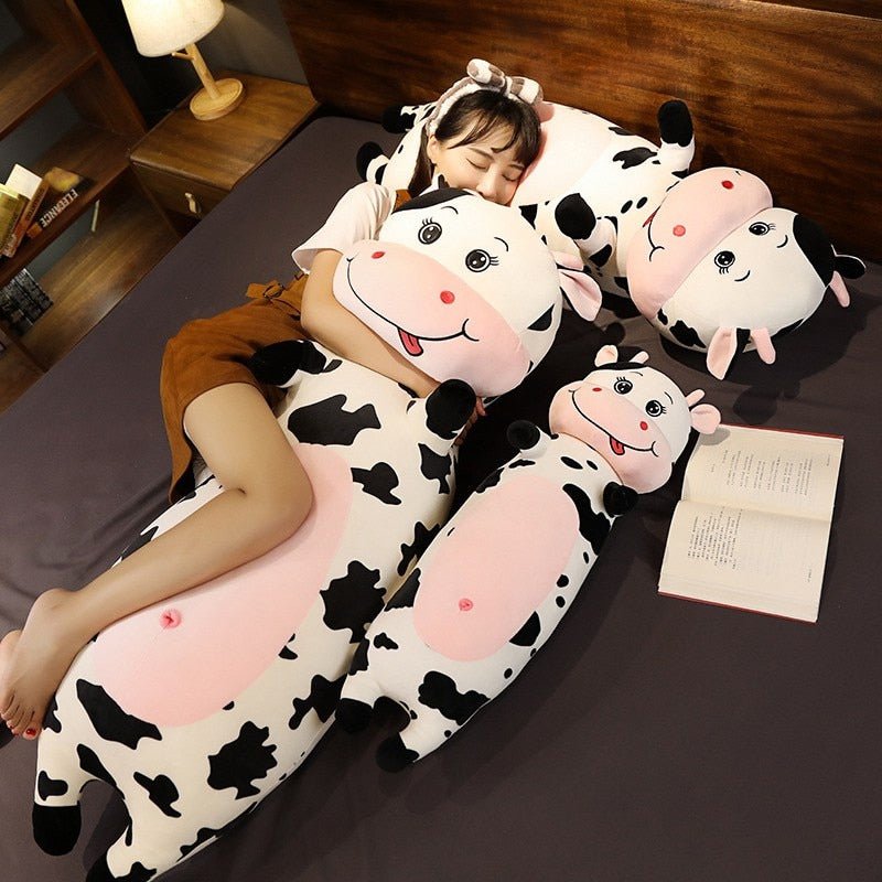 Plush Long Cartoon Dairy Cow, 2.6-3.0' | 70-92 cm Plushie Produce