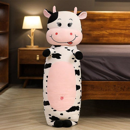 Plush Long Cartoon Dairy Cow, 2.6-3.0' | 70-92 cm Plushie Produce