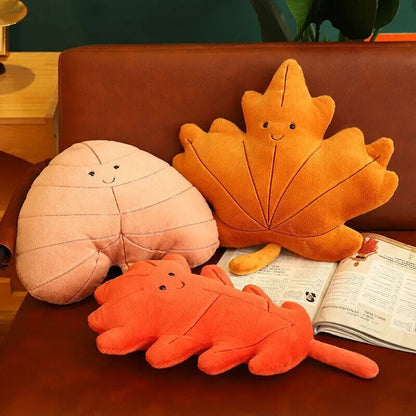 Plushie Autumn Leaf Collection- Fall Decor, Six Styles, 14" | 35 cm