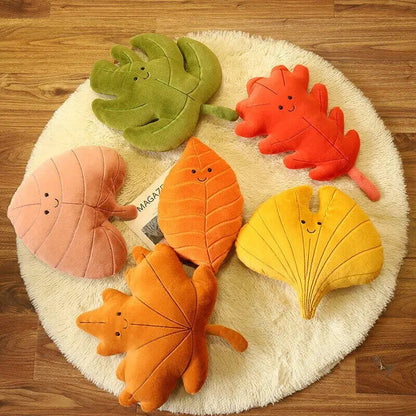 Plushie Autumn Leaf Collection- Fall Decor, Six Styles, 14" | 35 cm