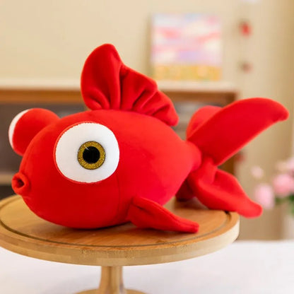 Cartoon Fish Plush Toy: Three Colors, 14 in | 35 cm