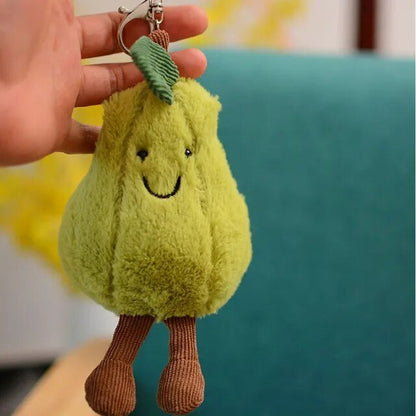 Plush Cartoon Food Keychain, 9 Food Choices Plushie Produce