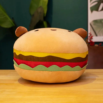 Plushie Cartoon Hamburger Dog, 13-16" | 33-40 cm