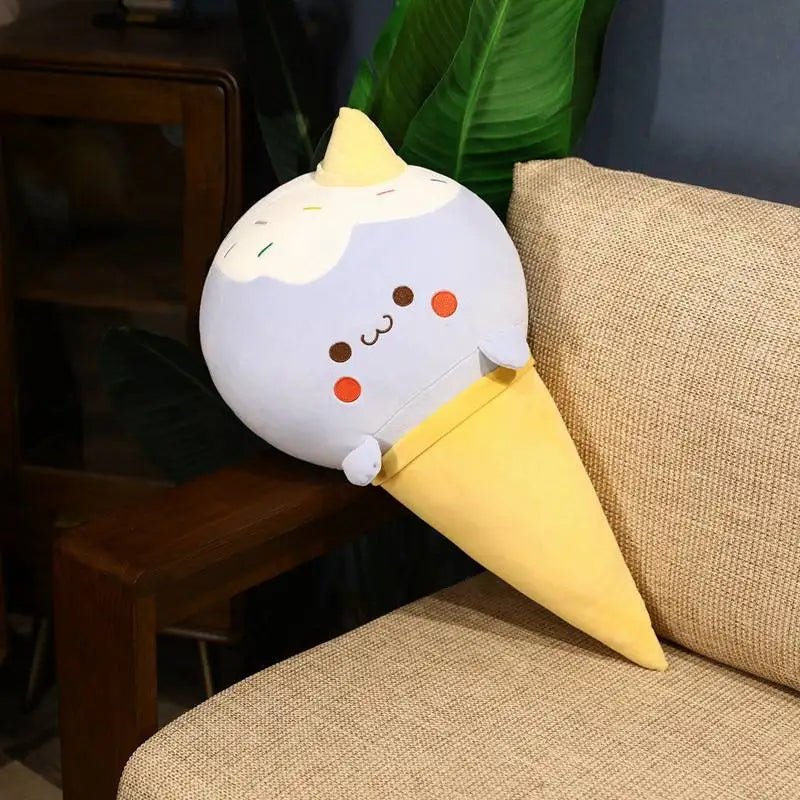 Plush Cartoon Ice Cream Cone, Five Flavors, 1.6-3' | 20-90 cm Plushie Produce