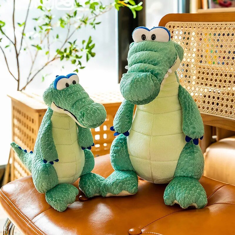 Plushie Cartoon Sitting Crocodile, 12-20" | 30-50 cm - Plushie Produce