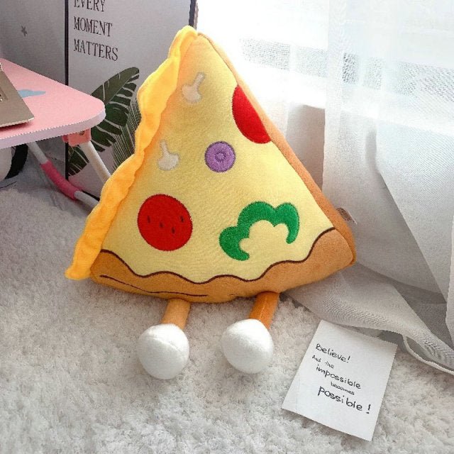 Peluche en forma de pizza con patas, 12-22" | 30-55 centímetros