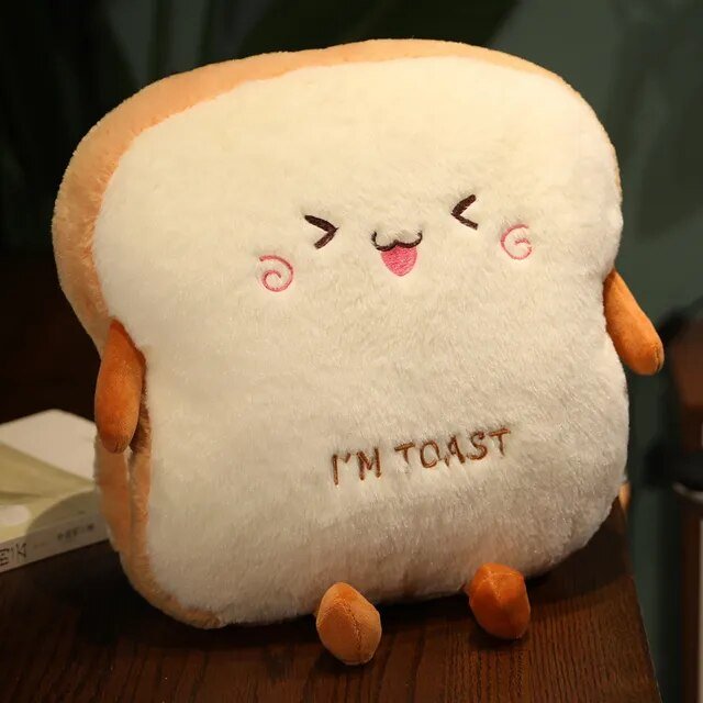 Plushie Cartoon Slice of Toast, 20" | 50 cm