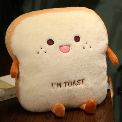 Plushie Cartoon Slice of Toast, 20" | 50 cm