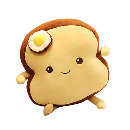 Slice of Plush Toast with Egg, 10-18" | 25-45 cm - Plush Produce