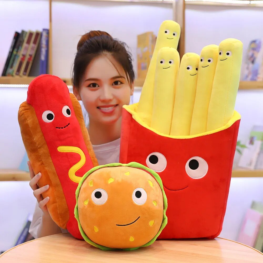 Plushie Cartoon Snack Foods, Nine Foods, 8-28" | 20-70 cm - Plushie Produce