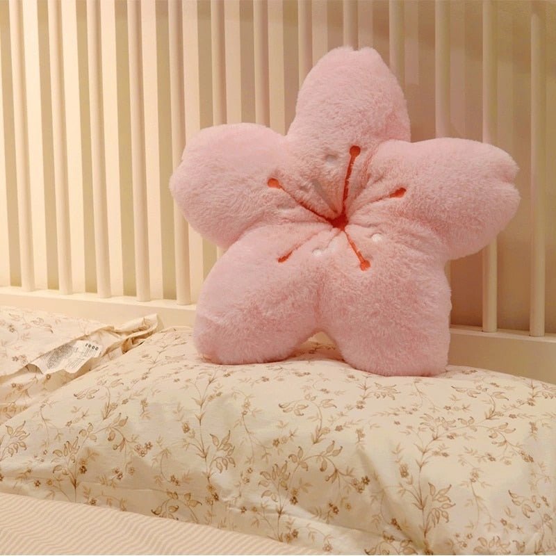 Plush Cherry Petal Pillow, 12-26" | 30-65 cm - Plush Produce