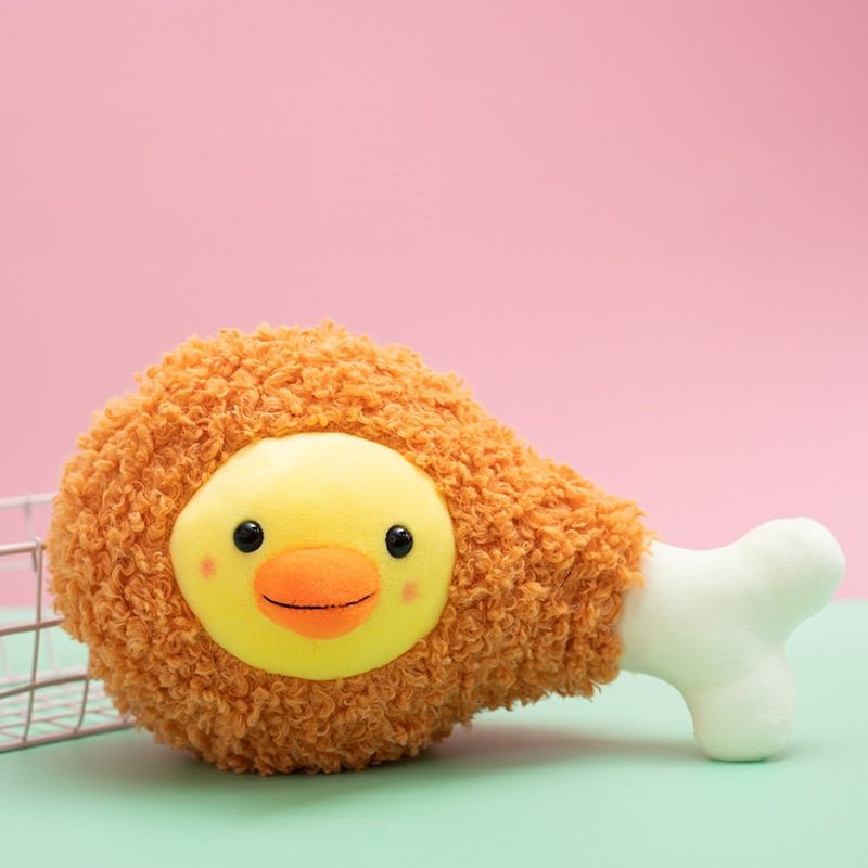 Plushie Chick in a Cooked Chicken Leg, 10" | 26 cm