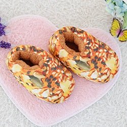 Plush Children's Baked Bread Slippers- Children's Shoe Size 3 Plushie Produce