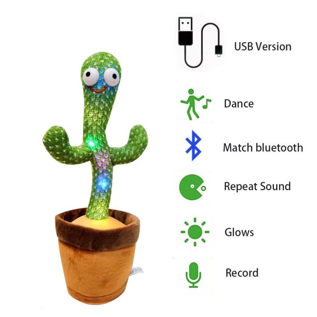 plush dancing singing talking cactus Plush Produce