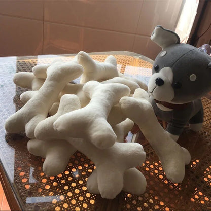 Plushie Dog Bone Chew Toy, 8" | 20 cm