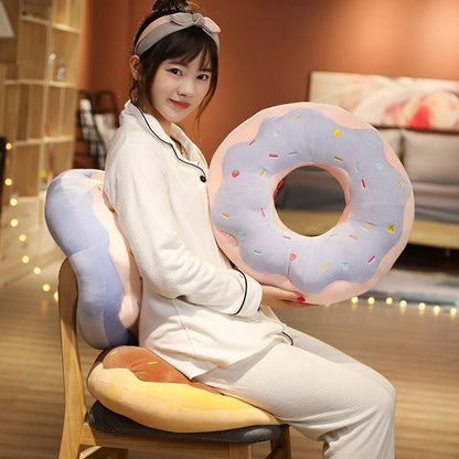 Plush Donut Seat Cushions, 4 Styles, 1.5-2.3' | 45-70 cm Plushie Produce