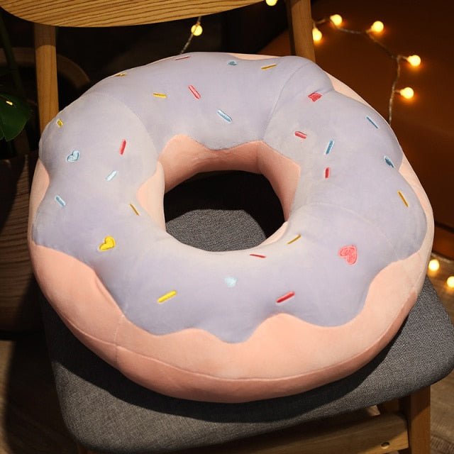 Plush Donut Seat Cushions, 4 Styles, 1.5-2.3' | 45-70 cm Plushie Produce