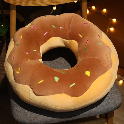 Plush Donut Seat Cushions, 4 Styles, 1.5-2.3' | 45-70 cm Plushie Produce