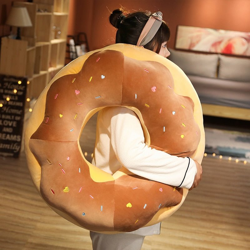 Plush Donut Seat Cushions, 4 Styles, 1.5-2.3' | 45-70 cm Plushie Produce