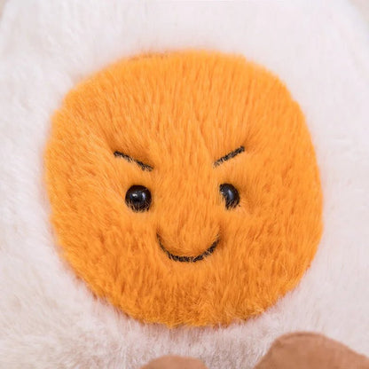 Plushie Emotional Hard-Boiled Egg, 9" | 23 cm